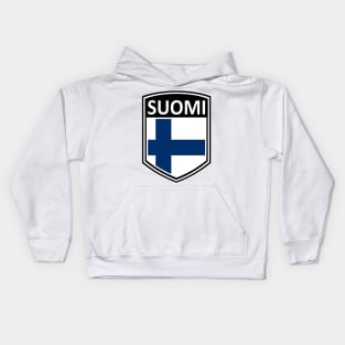 Flag Shield - Suomi Kids Hoodie